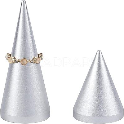 Aluminum Finger Ring Display Holder RDIS-WH0004-01-1