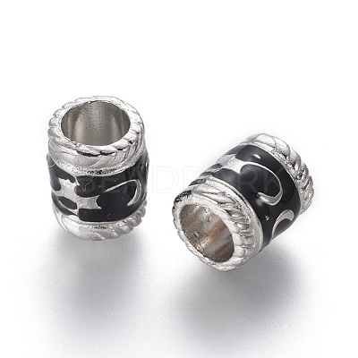 Enamel Alloy European Beads EA8640-2-1