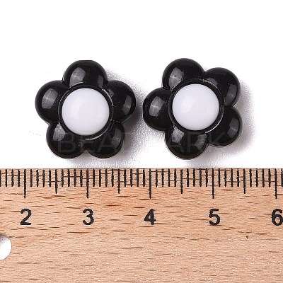 Two-tone Acrylic Beads OACR-U003-09-1