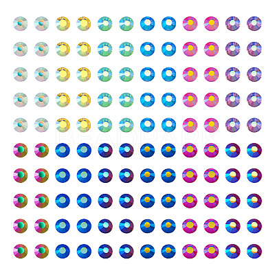 48G 12 Colors Glass Hotfix Rhinestone DIY-TA0004-53-1