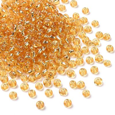 6/0 Transparent Glass Round Seed Beads SEED-J010-F6-22B-1