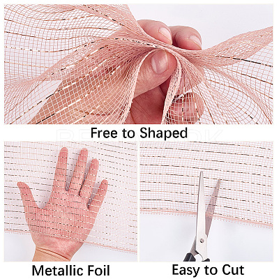 PP Christmas Poly Mesh Ribbon Rolls for DIY Christmas Projects Wreaths Party Decorations Packaging Crafts AJEW-WH20006-134B-1