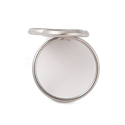 Non-Tarnish 304 Stainless Steel Open Cuff Ring Findings STAS-E124-05P-P-1