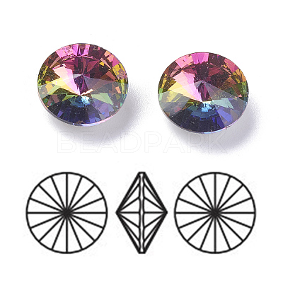 K9 Glass Pointed Back Rhinestone RGLA-E012-14mm-001VM-1