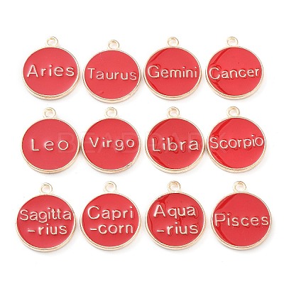 Alloy Enamel Pendants ENAM-S124-01A-07-1