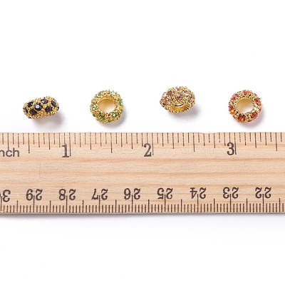 Alloy Rhinestone European Beads CPDL-H997-1