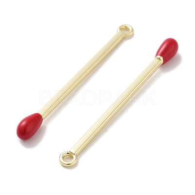 Rack Plating Alloy Enamel Pendants PALLOY-F311-07G-1