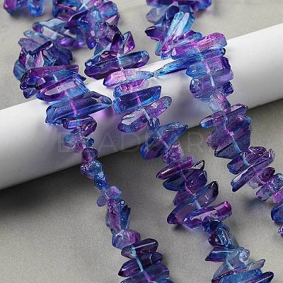 Natural Dyed Quartz Beads Strands G-G791-14Q-1