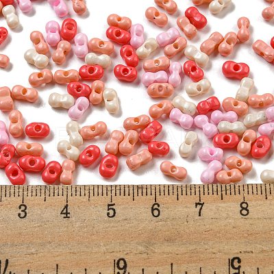 Opaque Baking Paint Glass Seed Beads SEED-K009-01A-26-1