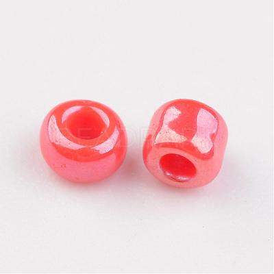 DIY Craft Beads 12/0 Opaque Colors Lustered Round Glass Seed Beads X-SEED-A012-2mm-125-1