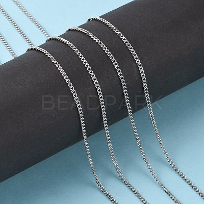 Tarnish Resistant 304 Stainless Steel Curb Chains CHS-R008-04-1