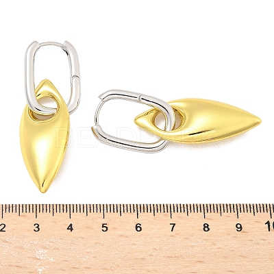 Horse Eye Brass Hoop Earrings for Women EJEW-U057-06D-03GP-1