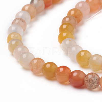 Natural Golden Silk Jade Beads Strands G-L555-05-4mm-1