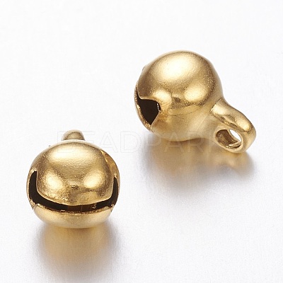 Ion Plating(IP) 304 Stainless Steel Bell Charms UNKW-N0001-01G-1
