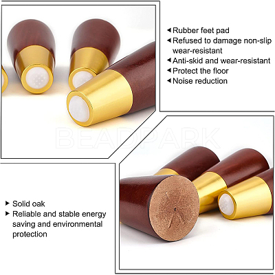 Natural Wooden Couch Legs DIY-WH0304-057-1