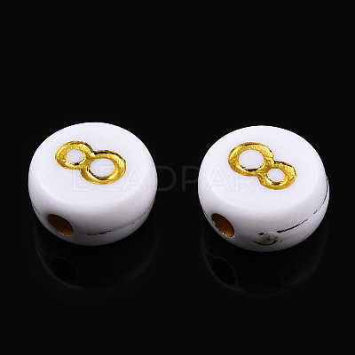 Plating Acrylic Beads X-PACR-R243-02-1
