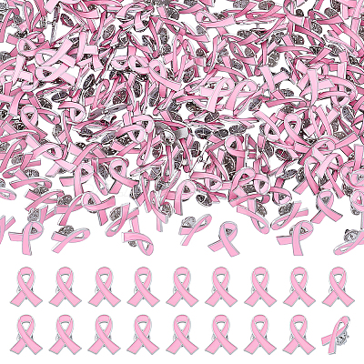 200Pcs Awareness Ribbon Zinc Alloy Enamel Pins for Clothes JEWB-DR0001-09-1