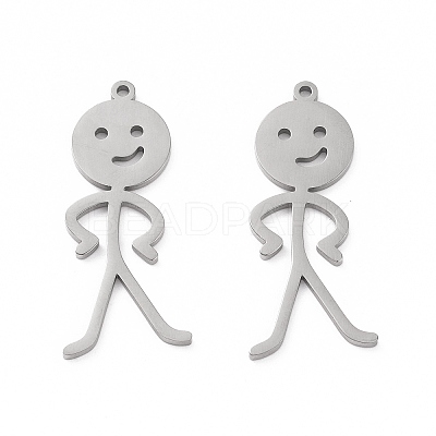 Non-Tarnish 304 Stainless Steel Pendants STAS-C003-06P-1