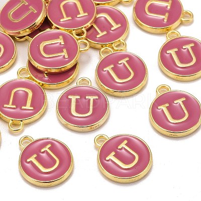 Golden Plated Alloy Enamel Charms LS-ENAM-S118-08U-1