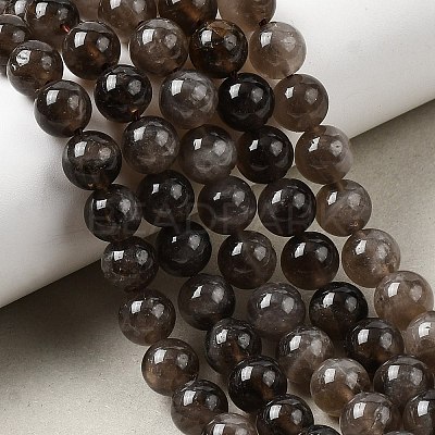 Natural Smoky Quartz Beads Strands X-G-B167-A09-4mm-1