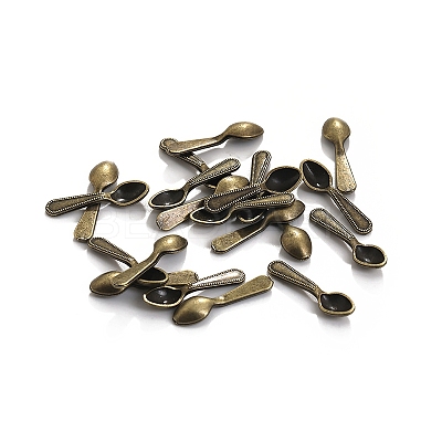 100Pcs Alloy Silverware Miniature Ornaments PW-WGF7D5F-01-1