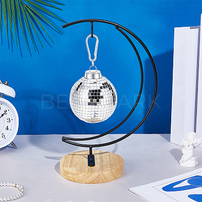 Iron with Wood Display Stands ODIS-WH0080-28A-1