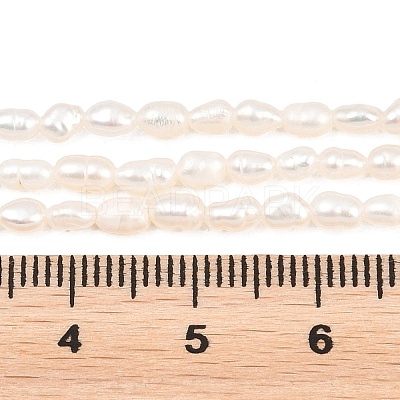 Natural Cultured Freshwater Pearl Beads Strands PEAR-D003-01D-03-1