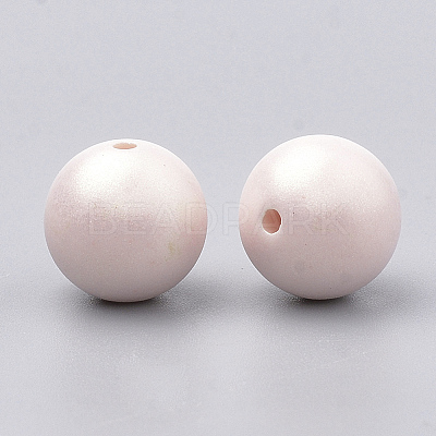 Spray Painted Style Acrylic Beads LS-MACR-T010-10mm-06-1