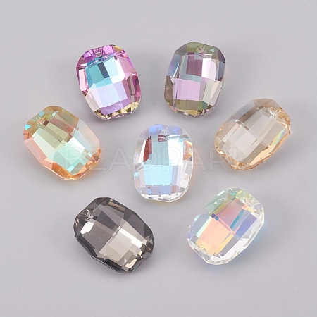 K9 Glass Rhinestone Pendants GLAA-K034-F-A-1