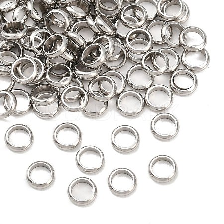 Tarnish Resistant Ring 304 Stainless Steel Spacer Beads STAS-N020-11-7mm-1