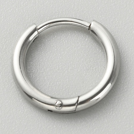316L Surgical Stainless Steel Huggie Hoop Earrings for Girl Women EJEW-TAC0011-11A-P-1