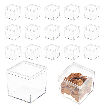 42Pcs Transparent Acrylic Display Cases CON-DC0001-19-1