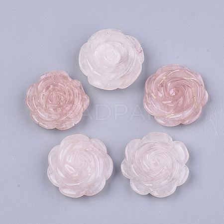 Natural Rose Quartz Pendants G-S349-14-1