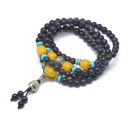 Buddhism Jewelry BJEW-G617-08A-02-1