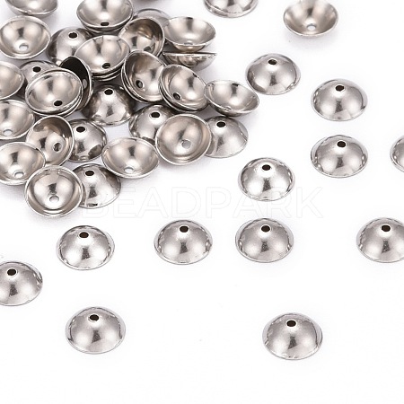 Tarnish Resistant Stainless Steel Bead Caps X-STAS-D040-1