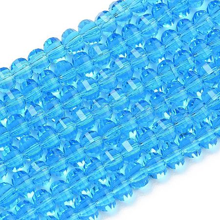 Transparent Glass Beads Strands GLAA-G125-01A-05-1