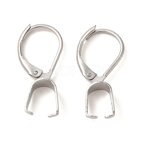 304 Stainless Steel Leverback Earring Findings STAS-U025-01P-02-1