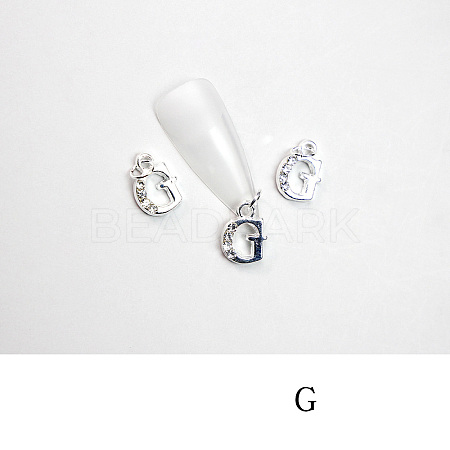 Alloy Rhinestone Cabochons MRMJ-T056-93P-G-1