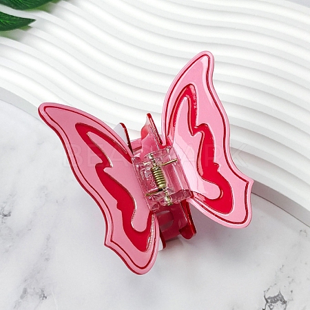 Butterfly PVC Claw Hair Clips PW-WG48209-02-1