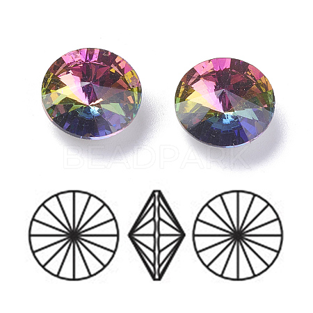 K9 Glass Pointed Back Rhinestone RGLA-E012-14mm-001VM-1