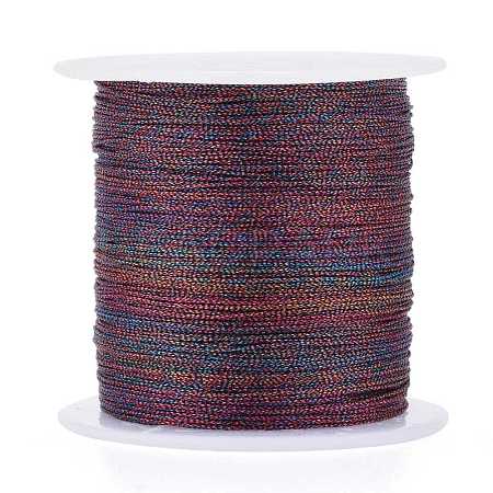 Polyester Braided Metallic Thread OCOR-I007-B-25-1
