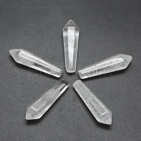 Natural Quartz Crystal Pointed Beads G-E490-C06-1