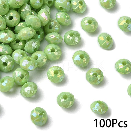 Opaque Acrylic Beads MACR-YW0003-55H-1