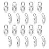 20Pcs Brass Glue-on Flat Pad Bails KK-AR0004-82-1