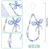 1Pc Bowknot Synthetic Quartz Bead Mobile Straps AJEW-BM0001-48B-2