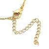 Brass & Plastic Pearl Letter Pendant Box Chain Necklaces for Women NJEW-U017-01G-18-4