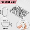 Zinc Alloy Spring Gate Rings FIND-SP0001-12B-2