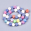 Handmade Polymer Clay Beads Strands CLAY-S092-25-2