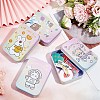 4Pcs 4 Styles Tinplate Storage Box CON-CN0001-02-4