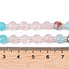 Dyed Natural White Jade & Yellow Aventurine & Synthetic Shoushan Stone Beads Strands G-Z135-B08-6